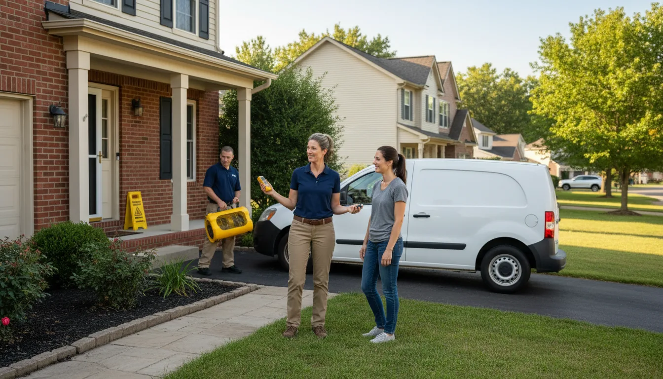 Residential water damage restoration in Harrells, NC